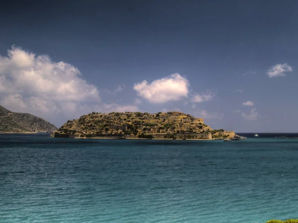 Hdr Stílusú Kép Spinalonga Island Kréta Görögország — Stock Fotó