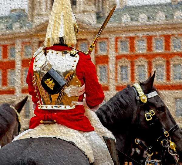 Fundo Rainhas Cavalo E Cavalaria Em Londres Inglaterra Cidade