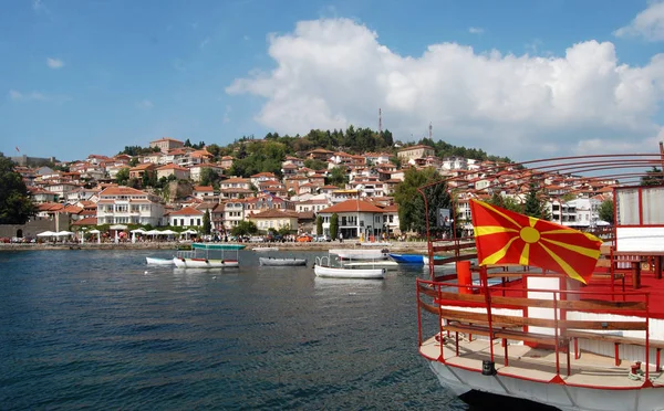 Primer Plano Del Lago Ohrid Macedonia —  Fotos de Stock