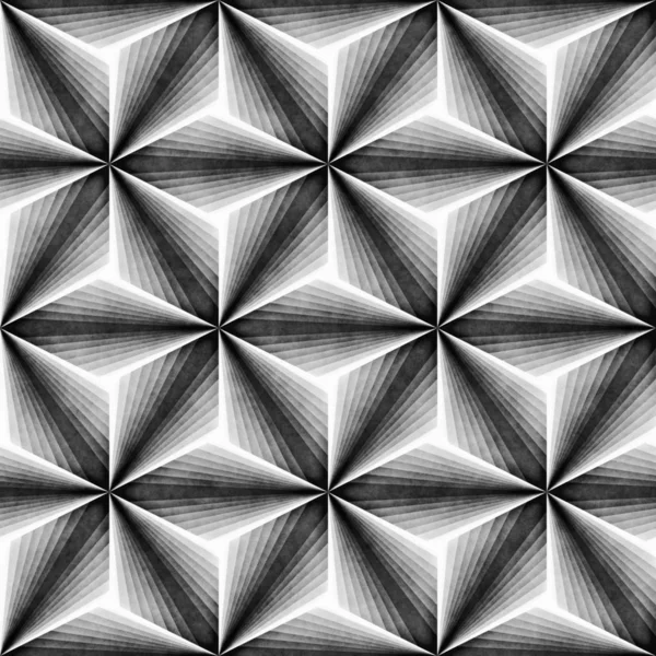 Naadloze Zwart Wit Patroon Grungy Geometrische Vormen Naast Elkaar Weergeven — Stockfoto