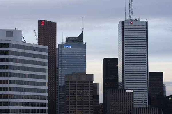 Toronto Skyline Från Taket Gerrard Street Ontario — Stockfoto