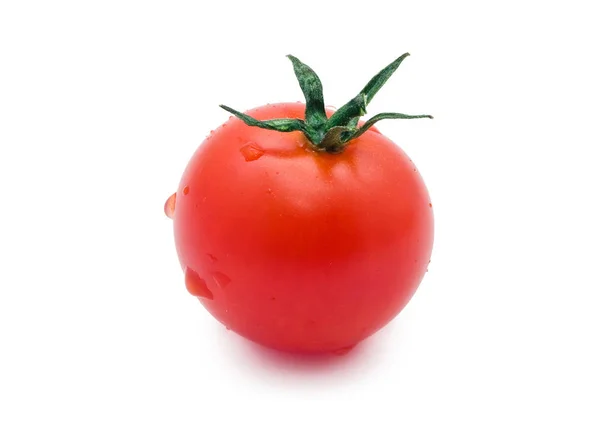 Färsk Tomat Isolerad Vit Bakgrund — Stockfoto