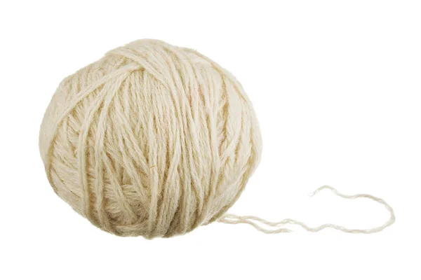 Ball Wool Isolated White Background — Stock Photo, Image