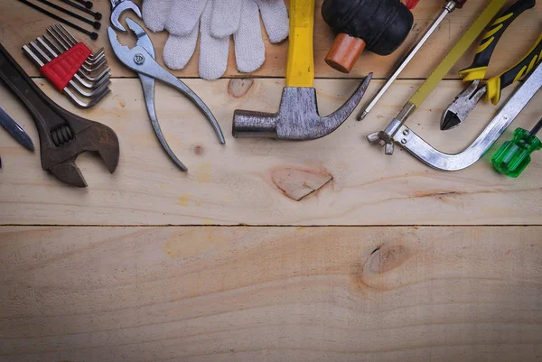 Ristrutturazione Utensile Tavola Legno — Foto Stock