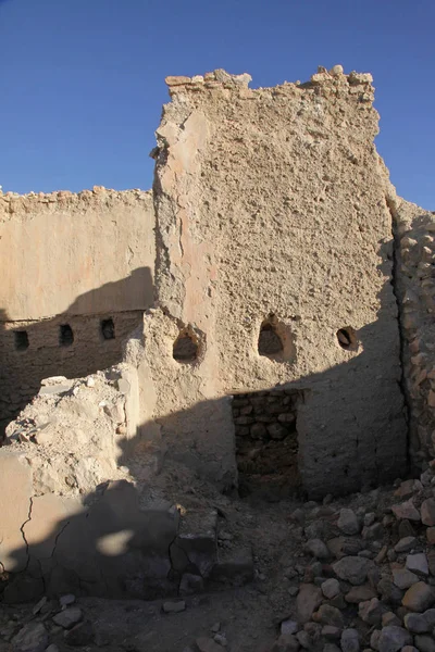 Ruinas Del Oasis Montaña Chebika Frontera Del Sahara Túnez — Foto de Stock