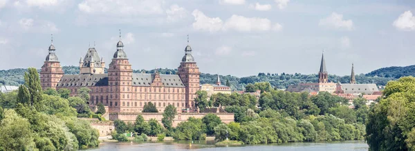 Frankfurt Johannisburg Palace Aschaffenburg Allemagne Panorama — Photo