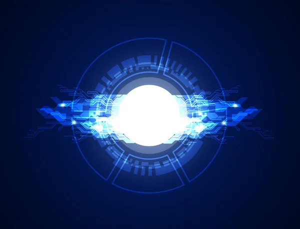 Abstracte Achtergrond Radiale Spin Blauwe Halo Effect Van Witte Cirkel — Stockfoto