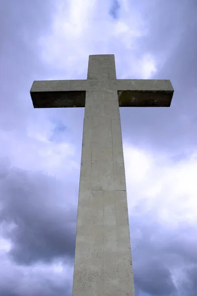 Betonový Kříž Nad Medvědí Ostrovem Okrese Cork Irsko — Stock fotografie