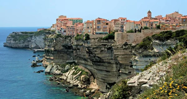 Ciudad Bonifacio Córcega Francia — Foto de Stock