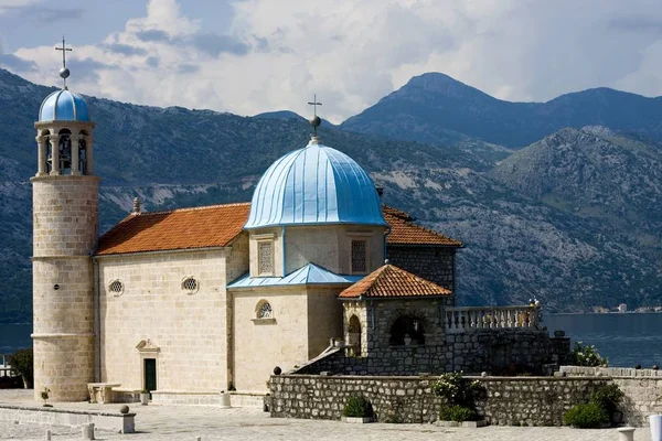 Ostrov Zálivu Boka Katorski Černá Hora — Stock fotografie