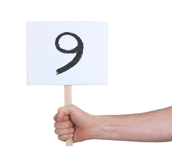 Sign Number Isolated White — Stock Photo, Image
