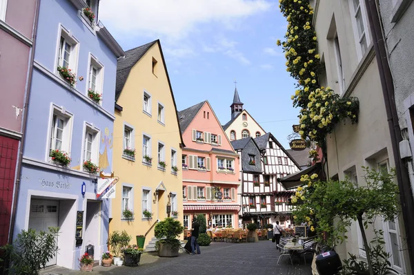 Bernkastel Kues Jest Centrum Znanego Winorośli Środku Mozela Kraju Związkowym — Zdjęcie stockowe