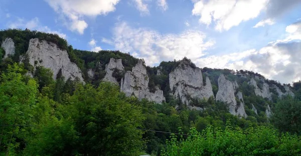 Las Formaciones Rocosas Típicas Únicas Del Valle Superior Del Danubio — Foto de Stock