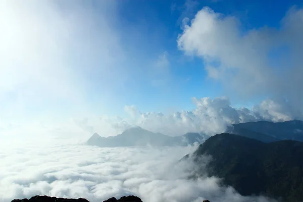 Panorama Phu Chi Chiangrai Tajlandia — Zdjęcie stockowe