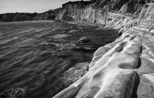 Scala Dei Turchi Yakın Agrigento Talya — Stok fotoğraf