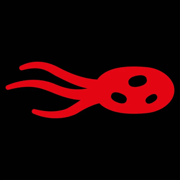 Взломать Иконку Растровых Микроорганизмов Стиль Плоский Символ Красный Цвет Округлые — стоковое фото