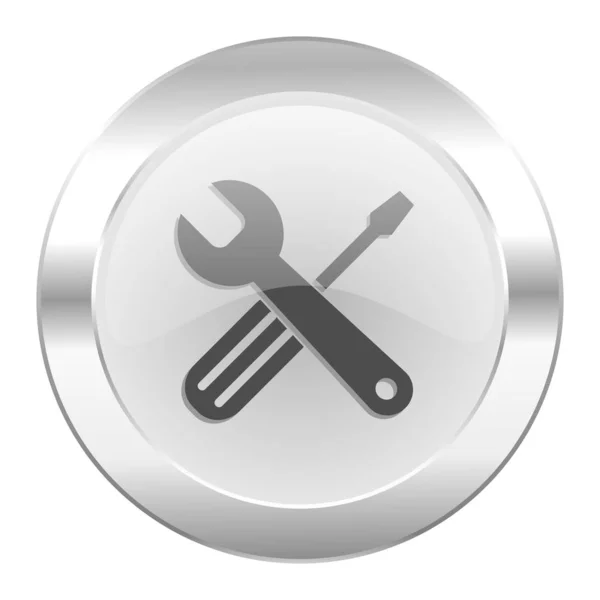 Tools Chrome Web Icon Isolated — Stock Photo, Image