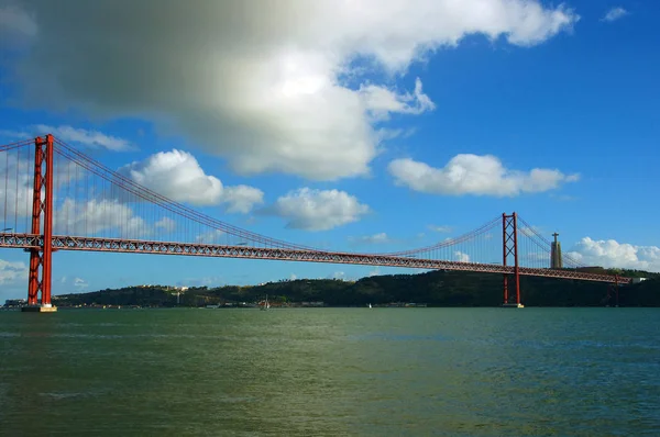 Río Portugal Lisbon Puente Tajo Ciudad Europa Viaje — Foto de Stock