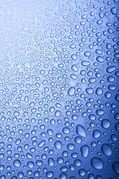 Waterdruppel Textuur Fris Blauw Thema — Stockfoto