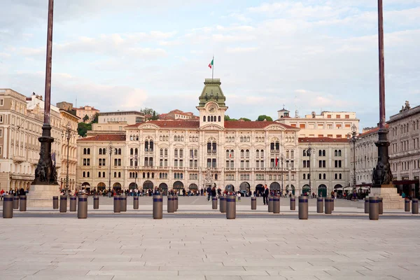 Vista Piazza Unit Italia Trieste Itália — Fotografia de Stock