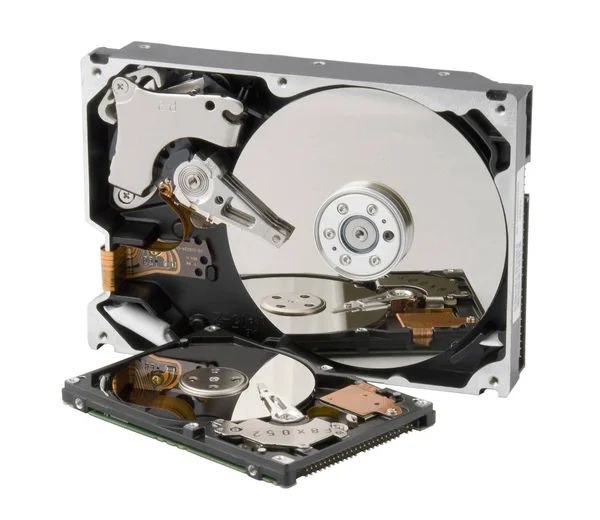 Due Hard Disk Computer Senza Copertine — Foto Stock