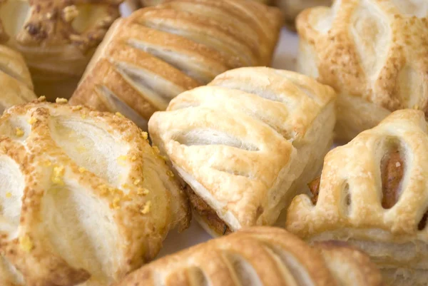 Panadería Bocadillos Pastelería Aislado Sobre Fondo Blanco — Foto de Stock