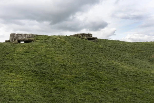 Bunkers Word War Flandes Cerca Diksmuide Llamado Dodengang Holandés Boyau —  Fotos de Stock