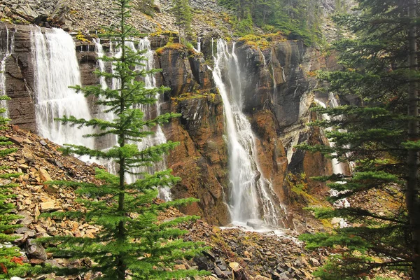 Sette Veli Cade Lago Hara Yoho National Park British Columbia — Foto Stock