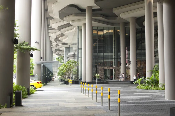 Paisaje Urbano Singapur Durante Día Con Cielo — Foto de Stock