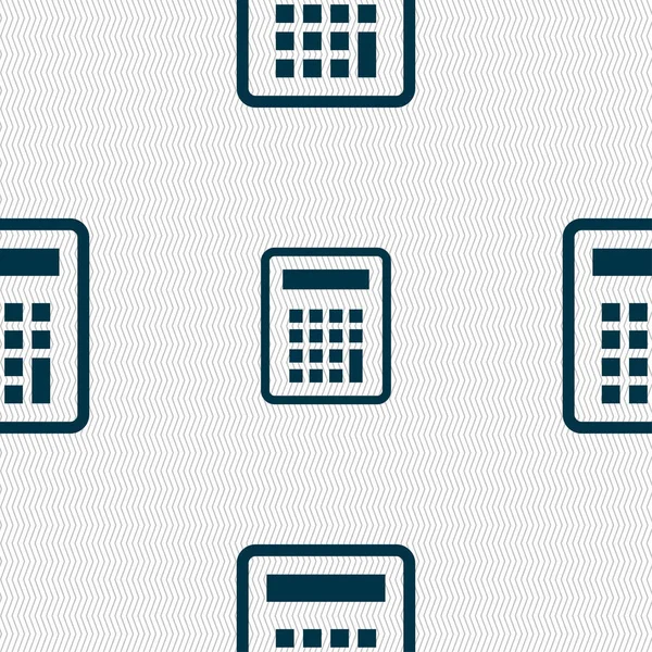 Signo Del Icono Calculadora Patrón Sin Costuras Con Textura Geométrica —  Fotos de Stock