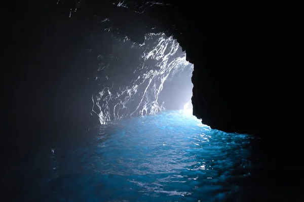 Grotta Azzurra Chiudi — Foto Stock