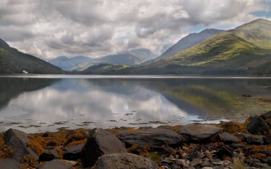 Loch Etive is a 17 mile stretch of water in Argyll and Bute, Scotland. clipart