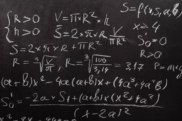 Matematisk Ekvation Nya Blackboard — Stockfoto