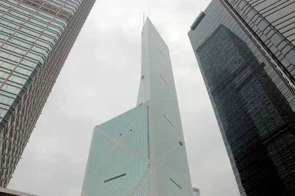 City Center Hong Kong Central District Med Mest Kända Moderna — Stockfoto