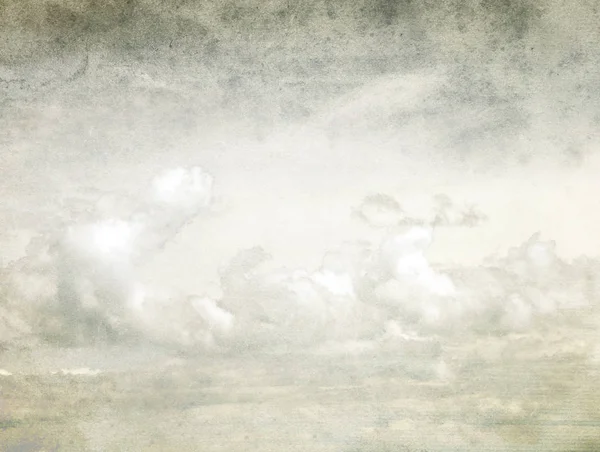 Retro Image Cloudy Sky — Stock Photo, Image