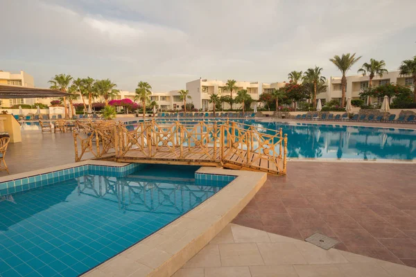 Paisajes Junto Piscina Hotel Sharm Sheikh — Foto de Stock