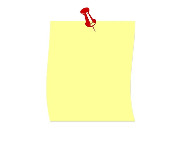 Иллюстрация Yellow Post Note Высоким Разрешением — стоковое фото
