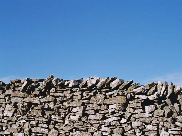 Drystone Wall Derbyshire — Stock Photo, Image