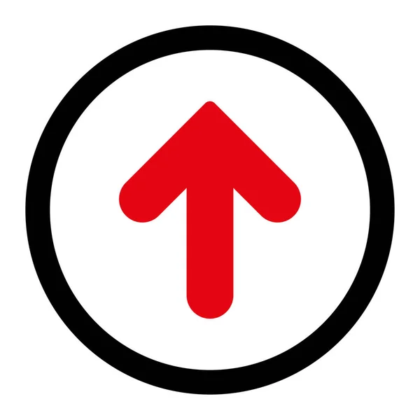Flecha Hacia Arriba Icono Trama Este Símbolo Plano Redondeado Dibuja —  Fotos de Stock