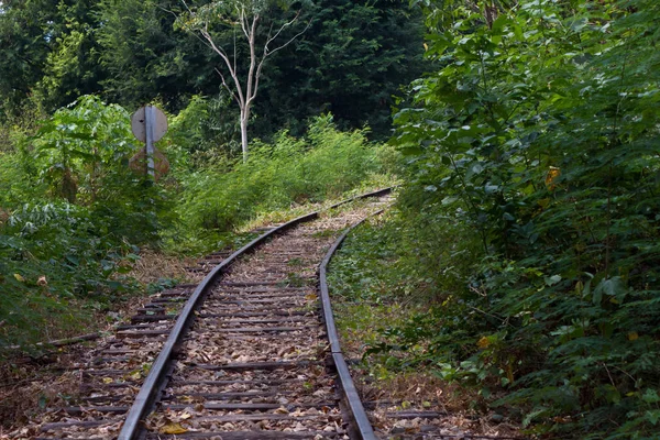 Eisenbahn Neben Dem Fluss Kwai Kanchanaburi Thailand — Stockfoto