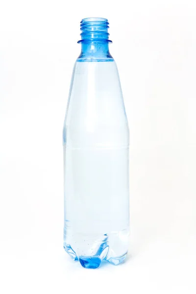 Vatten Öppen Plastflaska — Stockfoto