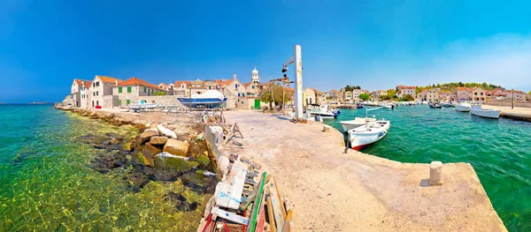 Panorama Port Île Prvic Sepurine Archipel Sibenik Croatie — Photo