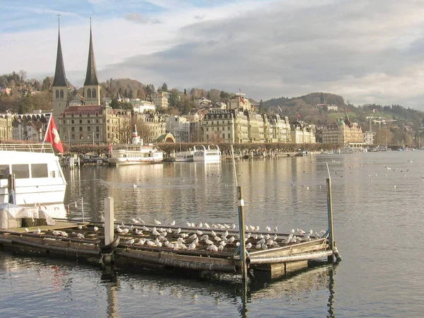 Lucerna Suíça Durante Dia — Fotografia de Stock