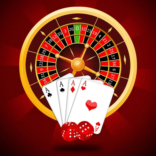 Ilustração Roleta Para Casino — Fotografia de Stock