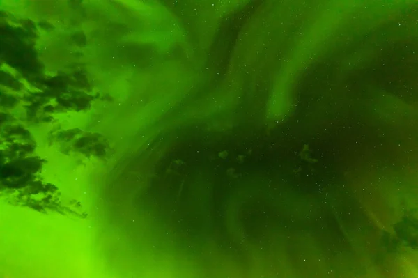 Padrão Textura Fundo Abstrato Verde Aurora Boreal Luzes Norte Bandas — Fotografia de Stock