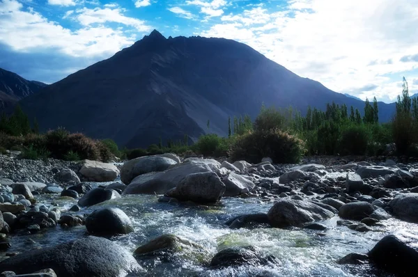 Nubra Vadisinde Doğal Manzara Leh Ladakh Jammu Kashmir Hindistan — Stok fotoğraf