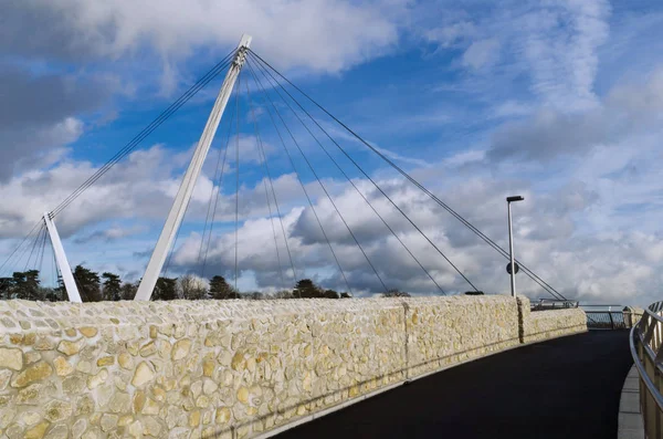 Puente Colgante Eureka Skyway Sobre Autopista M20 Ashford Kent — Foto de Stock