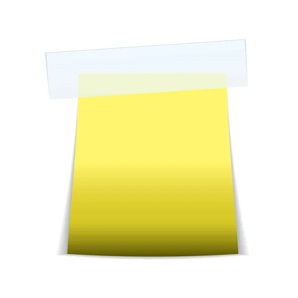 Желтая Бумажная Лента Тень — стоковое фото