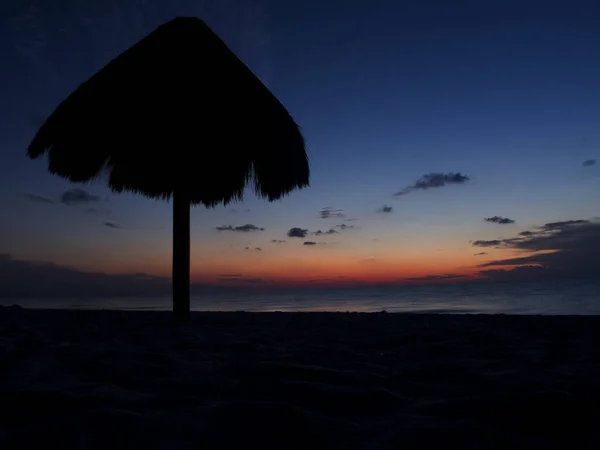 Перше Світло Від Цього Сонця Пляжі Мексиці — стокове фото