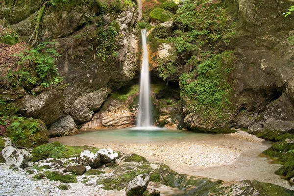 Cachoeira Parque Nacional Triglav Eslovénia — Fotografia de Stock